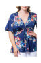 ფოტო #4 პროდუქტის Plus Size Abby Twist Front Top