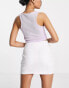 Фото #3 товара ASOS DESIGN Petite split front tennis skort in white