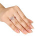ფოტო #2 პროდუქტის Morganite Pink Tourmaline and Diamond Accent Heart Ring