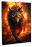 Leinwandbild Fire Wolf III