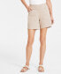 Фото #1 товара Women's Mid-Rise Pull-On Shorts, Created for Macy's