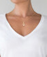 ფოტო #2 პროდუქტის Children's Princess Heart & Crown 15" Pendant Necklace in 14k Yellow and Rose Gold