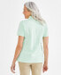 Фото #2 товара Women's Short-Sleeve Cotton Polo Shirt, Created for Macy's