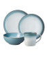 Фото #3 товара Сервировка стола Denby набор посуды Azure Haze 16-предметов, обслуживание на 4 персоны