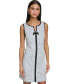 Фото #3 товара Women's Speckled-Knit Jacquard Dress