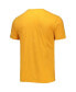 ფოტო #2 პროდუქტის Men's Gold Southern University at New Orleans Knights Bleach Splatter T-shirt