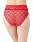 b.tempt'd by Wacoal 294559 Lace Kiss Hi Leg Brief Panty, Crimson Red, Medium