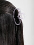 Фото #4 товара DesignB London heart shaped hair claw in lilac