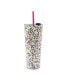 Фото #4 товара 24 oz Confetti Dot Insulated Straw Tumblers Set, 2 Piece