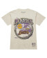 Фото #2 товара Men's Tan Los Angeles Lakers Hardwood Classics Vintage-like Soul Crown Jewels T-Shirt