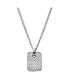 ფოტო #1 პროდუქტის Men's Torben Silver Stainless Steel Pendant Necklace