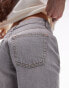 Topshp Ember low rise wide leg jeans in pale grey grau, W30 L30 - фото #2