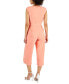 Фото #2 товара Women's Side-Tie Cropped Jumpsuit