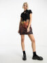 Fred Perry x Amy Winehouse palm print dress in black