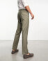 Фото #2 товара Ben Sherman pleated smart trousers in khaki