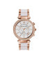 ფოტო #1 პროდუქტის Women's Parker Chronograph Two-Tone Stainless Steel Bracelet Watch 39mm