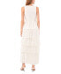 Women's Lace Sleeveless Tiered Maxi Dress