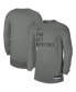 Фото #2 товара Men's and Women's Heather Gray Utah Jazz 2023 Legend On-Court Practice long sleeve