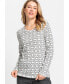 ფოტო #1 პროდუქტის Women's Long Sleeve Allover Print T-Shirt