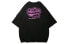 Фото #1 товара HIPANDA 滑板后背文字印花直筒T恤 女款 黑色 / Футболка HIPANDA T featured_tops T-shirt