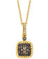 Фото #2 товара Le Vian chocolatier® Chocolate® & Vanilla® Diamond Square Cluster 18" Pendant Necklace (3/8 ct. t.w.) in 14k Gold