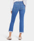 ფოტო #3 პროდუქტის Women's Sheri Slim Ankle Roll Cuff Jeans