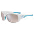 CEBE Northshore mirrored sunglasses Matt White / Shiny Blue, Amber Sensor Silver Mirror/CAT2 - фото #1