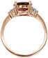 Amethyst (1-5/8 ct. t.w.) & Diamond (1/20 ct. t.w.) Ring in 14k Gold (Also in London Blue Topaz & Rhodolite Garnet)