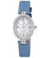 ფოტო #1 პროდუქტის Women's Matera Light Blue Leather Watch 35mm