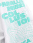 COLLUSION oversized t-shirt with blurred green back print