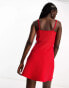 Фото #8 товара Urban Revivo cami mini dress in red