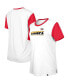 Фото #1 товара Women's White, Red Kansas City Chiefs Third Down Colorblock T-shirt