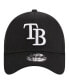 Фото #1 товара Men's Black Tampa Bay Rays A-Frame 9FORTY Trucker Adjustable Hat