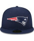 Men's Navy New England Patriots Camo Undervisor 59FIFTY Fitted Hat