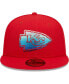 Фото #3 товара Men's Red Kansas City Chiefs Gradient 59FIFTY Fitted Hat