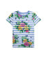 ფოტო #1 პროდუქტის Big Girls Striped Floral Cotton Jersey T-shirt