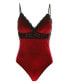 ფოტო #3 პროდუქტის Women's Sylvie Soft Velvet Bodysuit