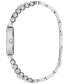 ფოტო #5 პროდუქტის Women's Crystal Beaded Stainless Steel Bracelet Watch 30mm