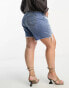 Фото #6 товара Levi's Plus 501 90's shorts in mid wash blue