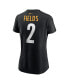 Women's Justin Fields Black Pittsburgh Steelers Player Name Number T-Shirt