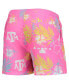 ფოტო #3 პროდუქტის Men's Pink Texas A&M Aggies Neon Floral Swim Trunks