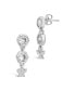 ფოტო #2 პროდუქტის Women's Cubic Zirconia Honeycomb and Butterfly Dangle Earrings