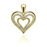 Фото #1 товара Charming gilded heart pendant with zircons PT11Y