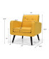 Mid Century Accent Chair Fabric Arm Chair Single Sofa