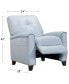 Фото #12 товара Ashlinn 34" Pastel Leather Pushback Recliner, Created for Macy's