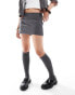 Фото #2 товара Bershka tailored skort in charcoal