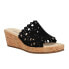 Фото #2 товара VANELi Cammie CutOuts Cork Wedge Womens Black Casual Sandals CAMMIE-312599