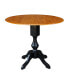 Фото #3 товара International Concept 42" Round Dual Drop Leaf Pedestal Table