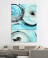 "Ripple Effect IV Abc" Frameless Free Floating Tempered Glass Panel Graphic Wall Art Set of 3, 72" x 36" x 0.2" Each