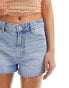 ASOS DESIGN denim relaxed short in bromo wash